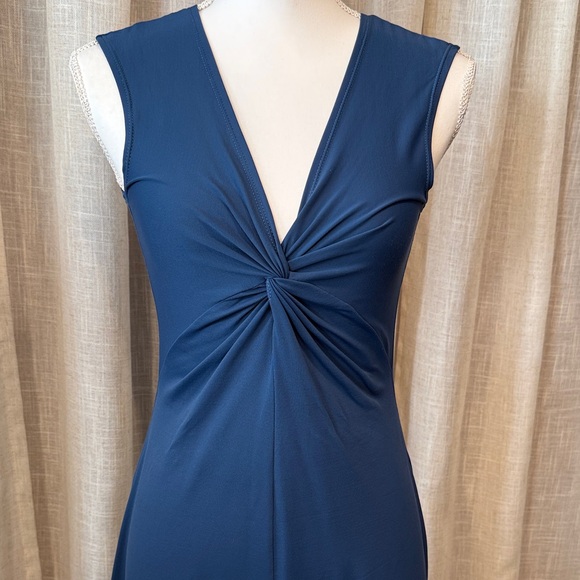 Patagonia Blue Twist Front Sleeveless Dress Women's Midi - Small - Picture 2 of 11